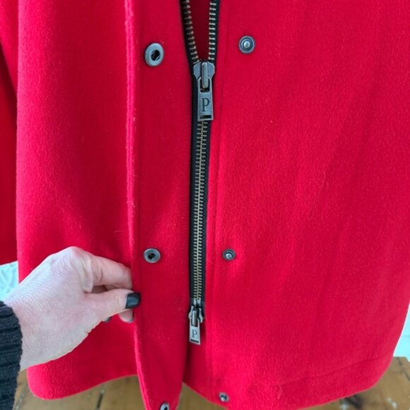 Pendleton Cherry Red Cascade Wool Coat - Picture 4 of 12